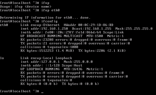 centos-network-ifup